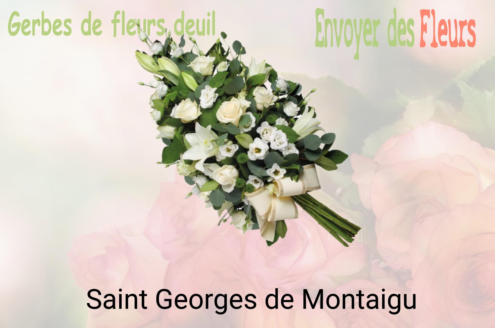 Gerbe de fleurs de deuil livrée à Saint-Georges-de-Montaigu